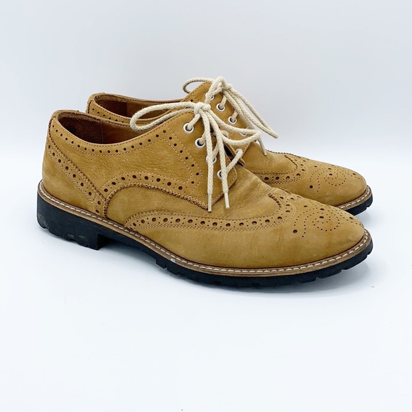 Mike Konos Other - Mike Konos Italian Wingtip Oxford Suede in Cognac
